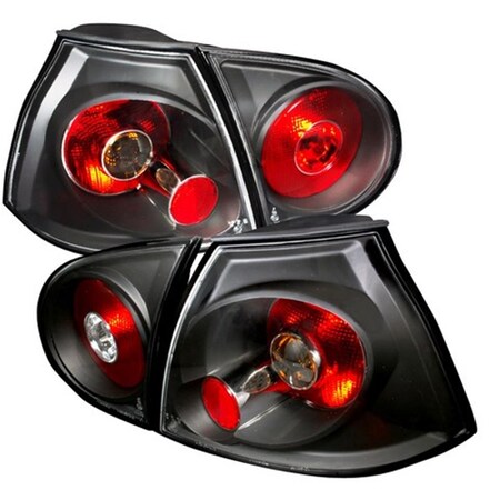 Overtime Altezza Tail Light for 06 to 08 Volkswagen Golf, Black - 15 x 20 x 30 in. OV2654292